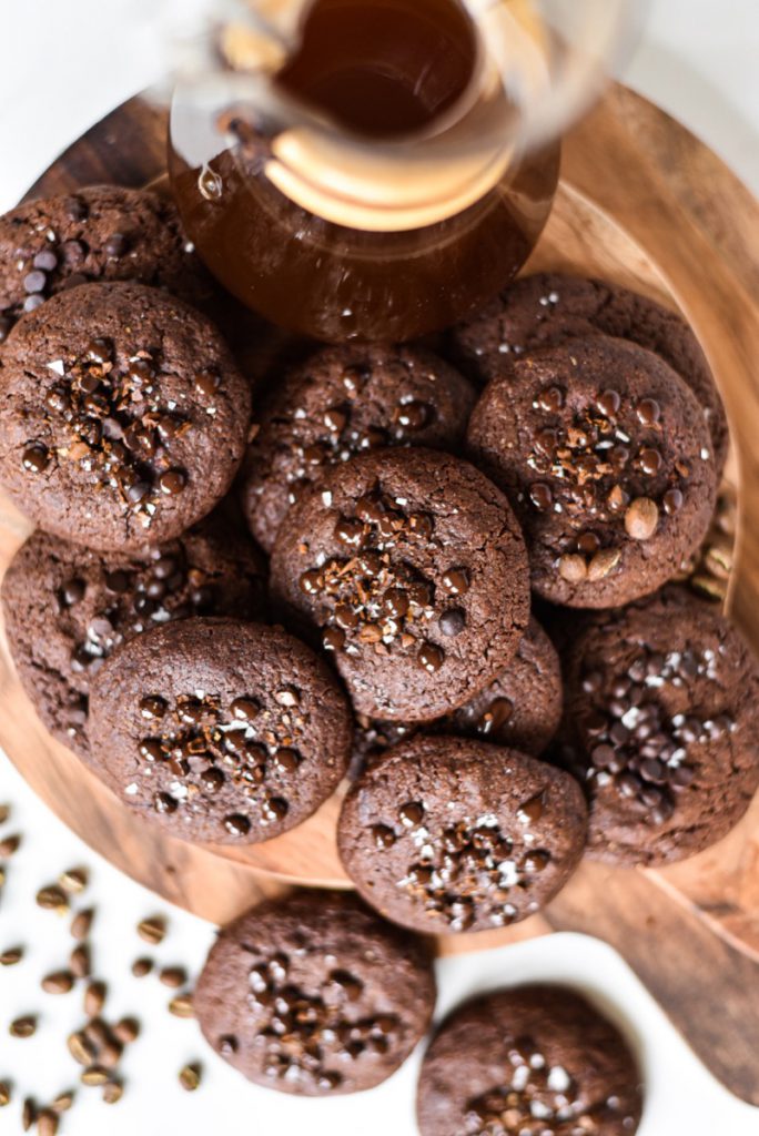 Chocolate chip cookies med kaffekross - den perfekta kakan. 